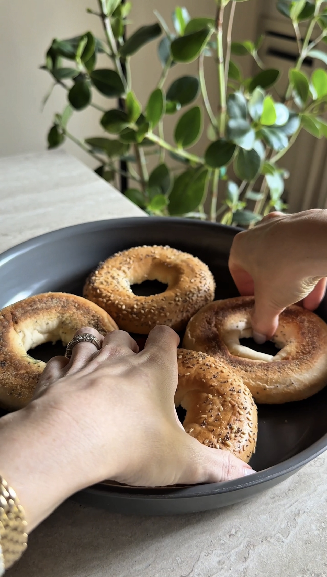 Bagel estivo ricetta step 2