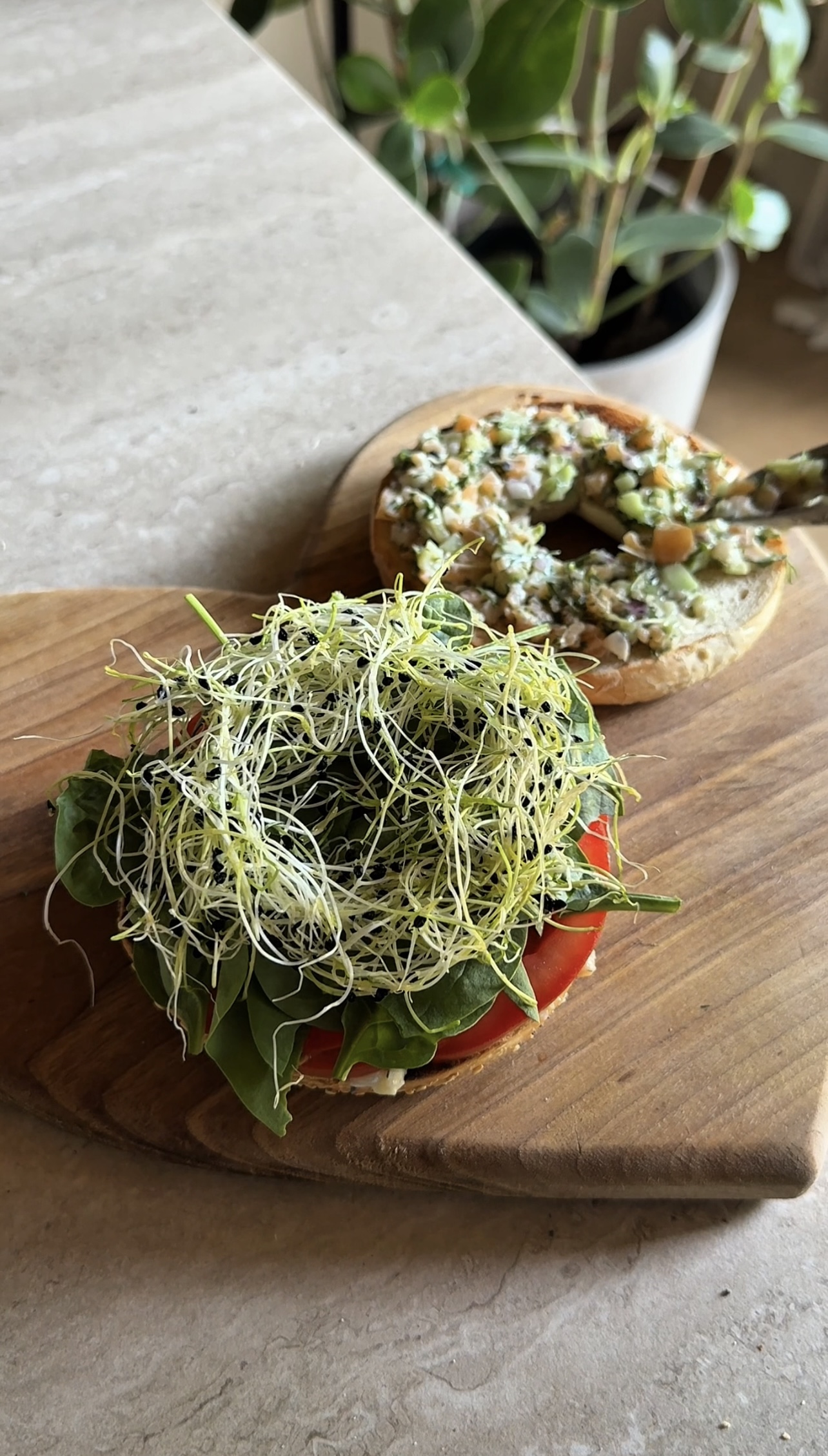 Bagel estivo ricetta step 3