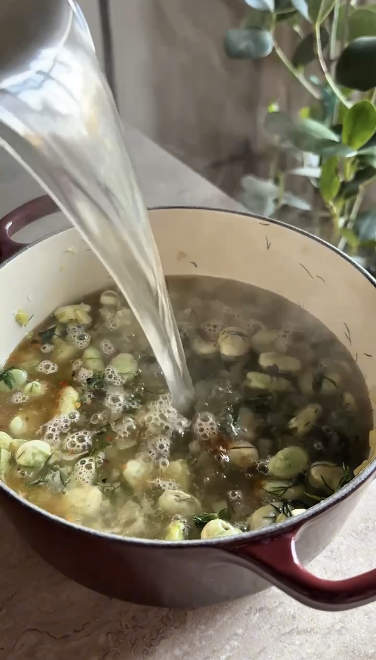 Pasta con fave e finocchietto ricetta step 3