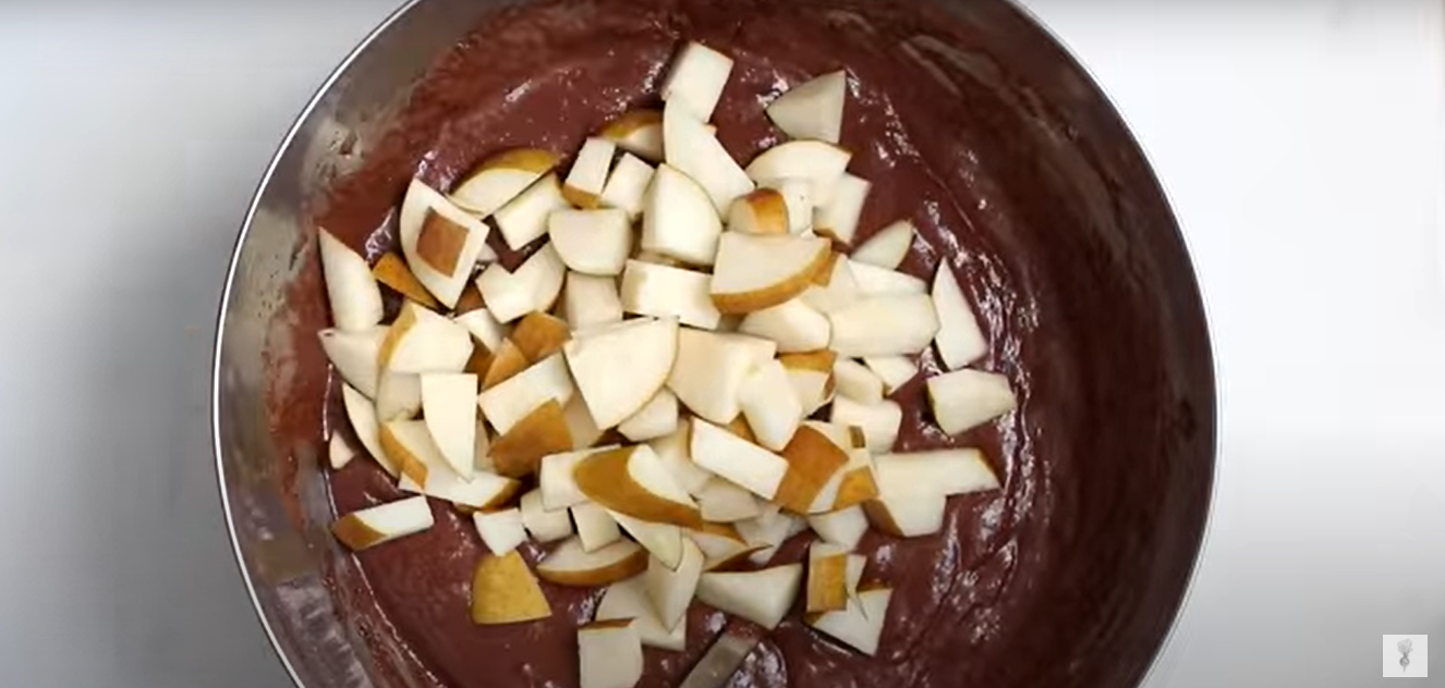 Torta doppio cioccolato e pere ricetta step 2