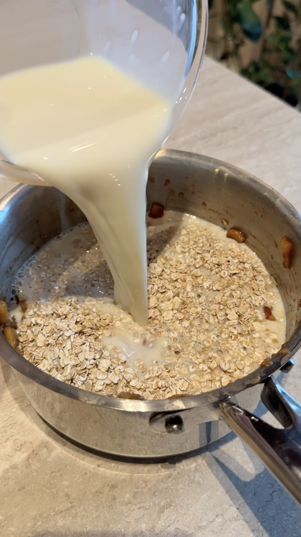 Porridge di mele ricetta step 2