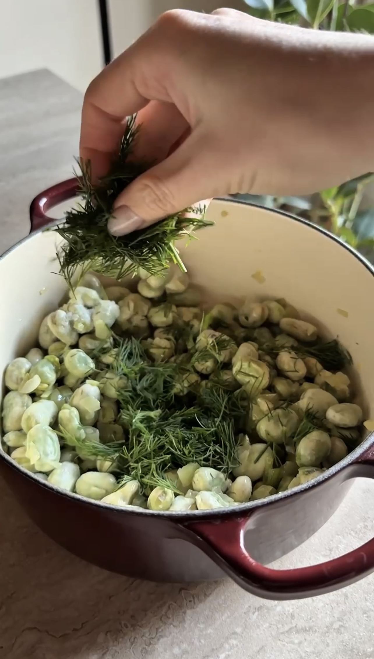 Pasta con fave e finocchietto ricetta step 2