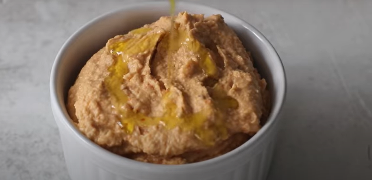 Hummus di pomodori secchi e paprika ricetta step 1