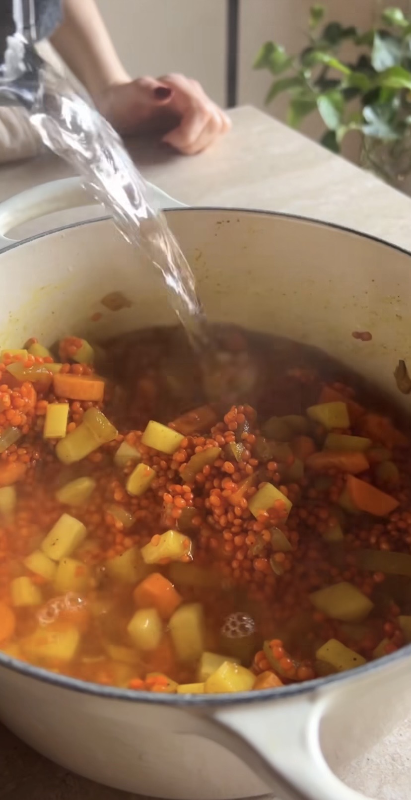 Minestra di verdure e lenticchie ricetta step 3
