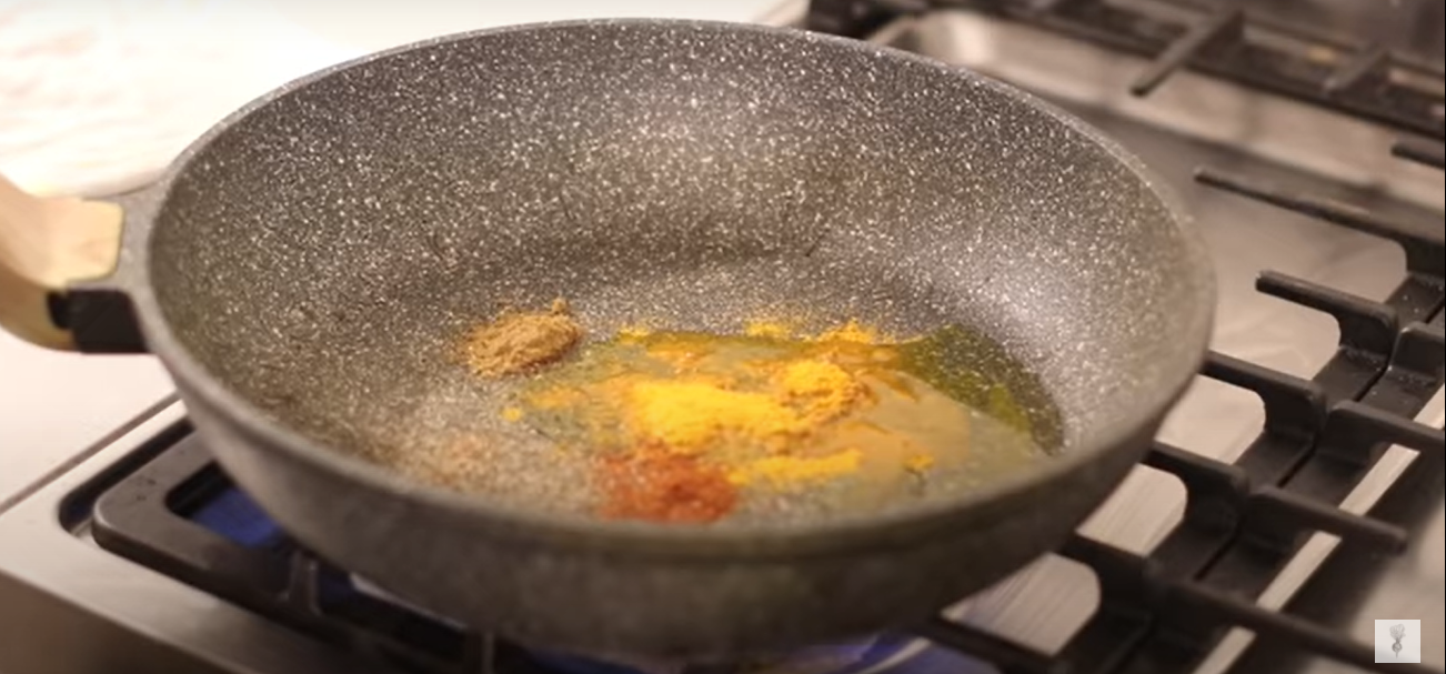 Ceci alla curcuma ricetta step 1
