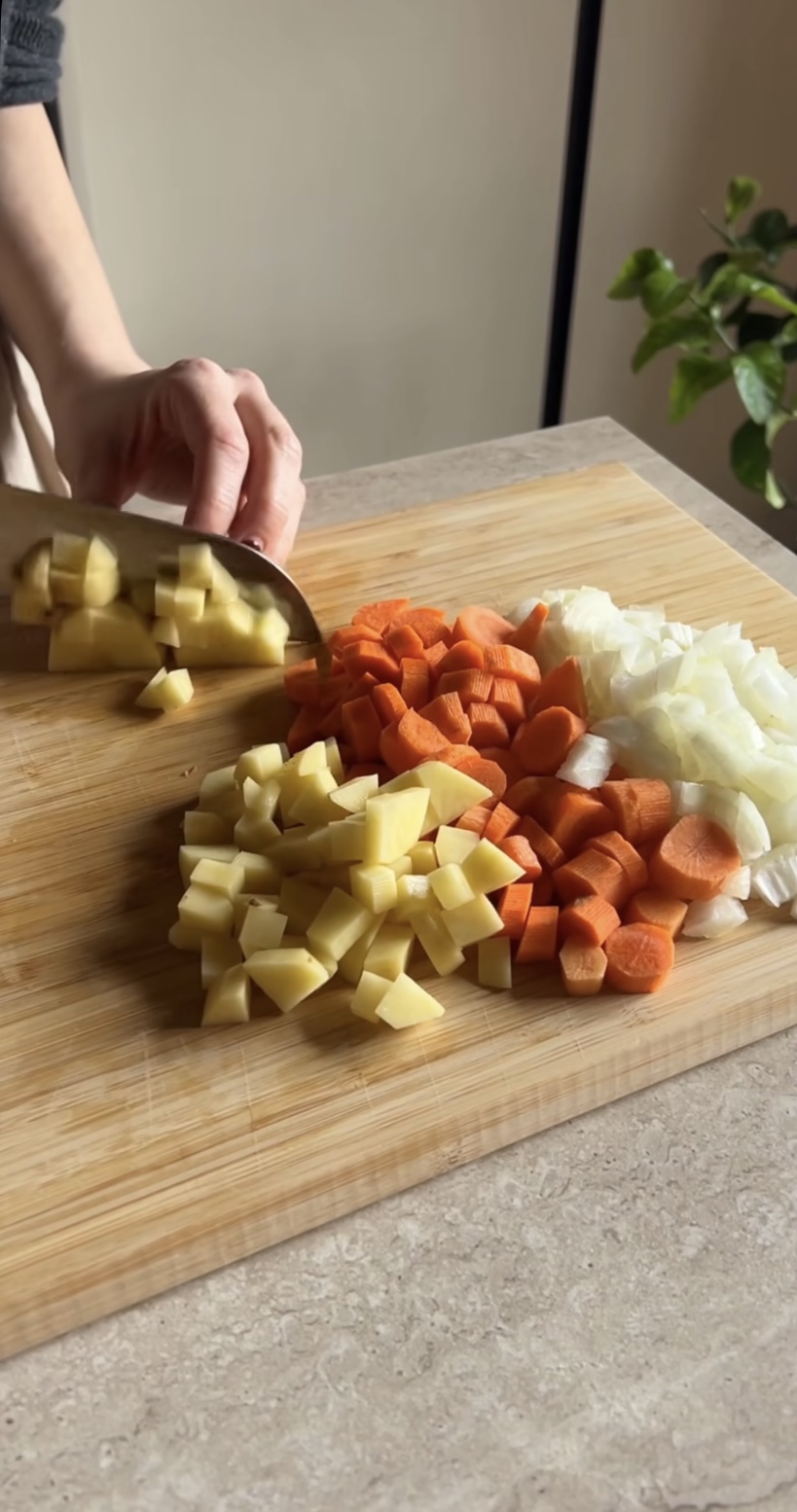 Minestra di verdure e lenticchie ricetta step 1
