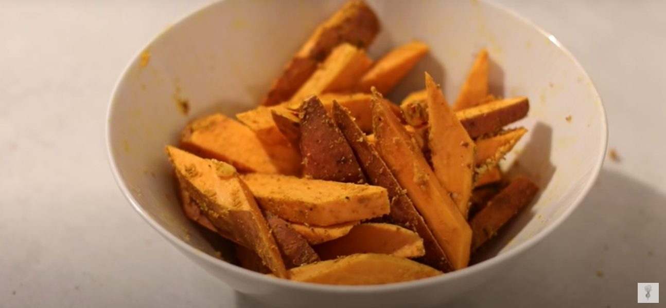 Patate dolci alla curcuma ricetta step 1