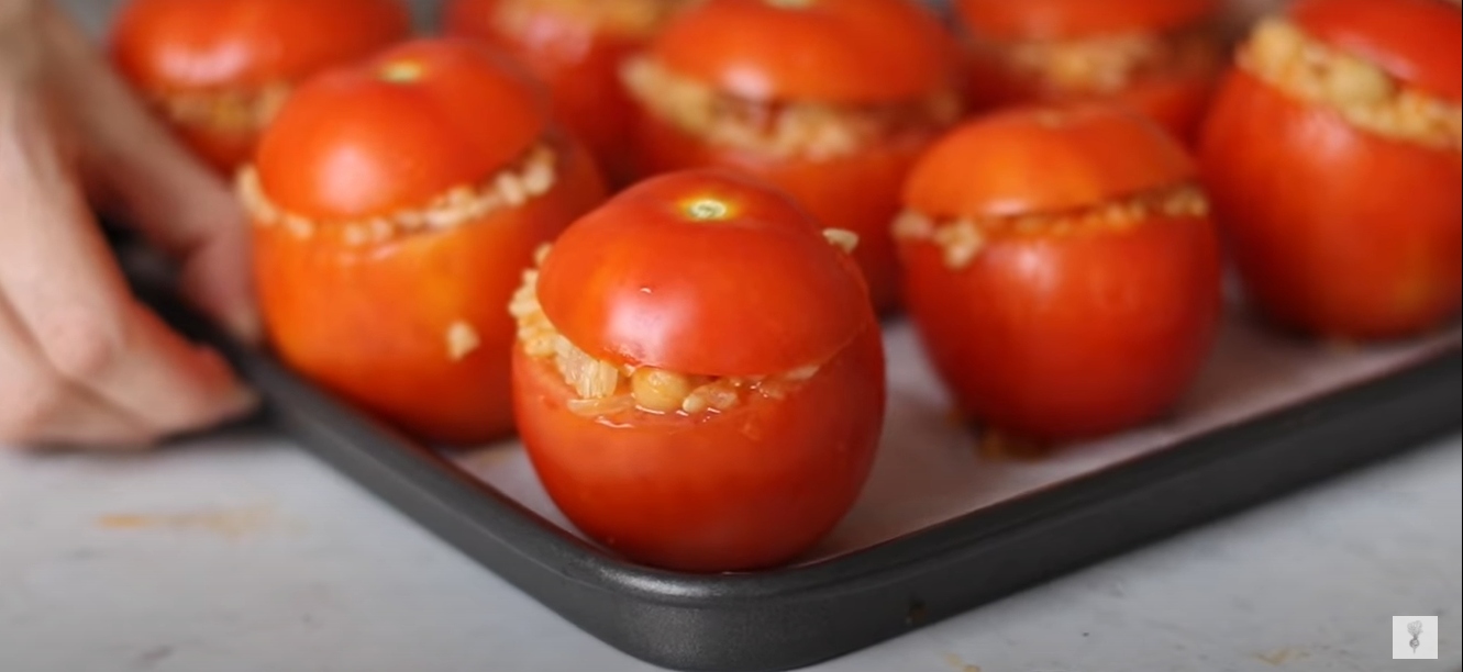 Pomodori ripieni vegan ricetta step 4