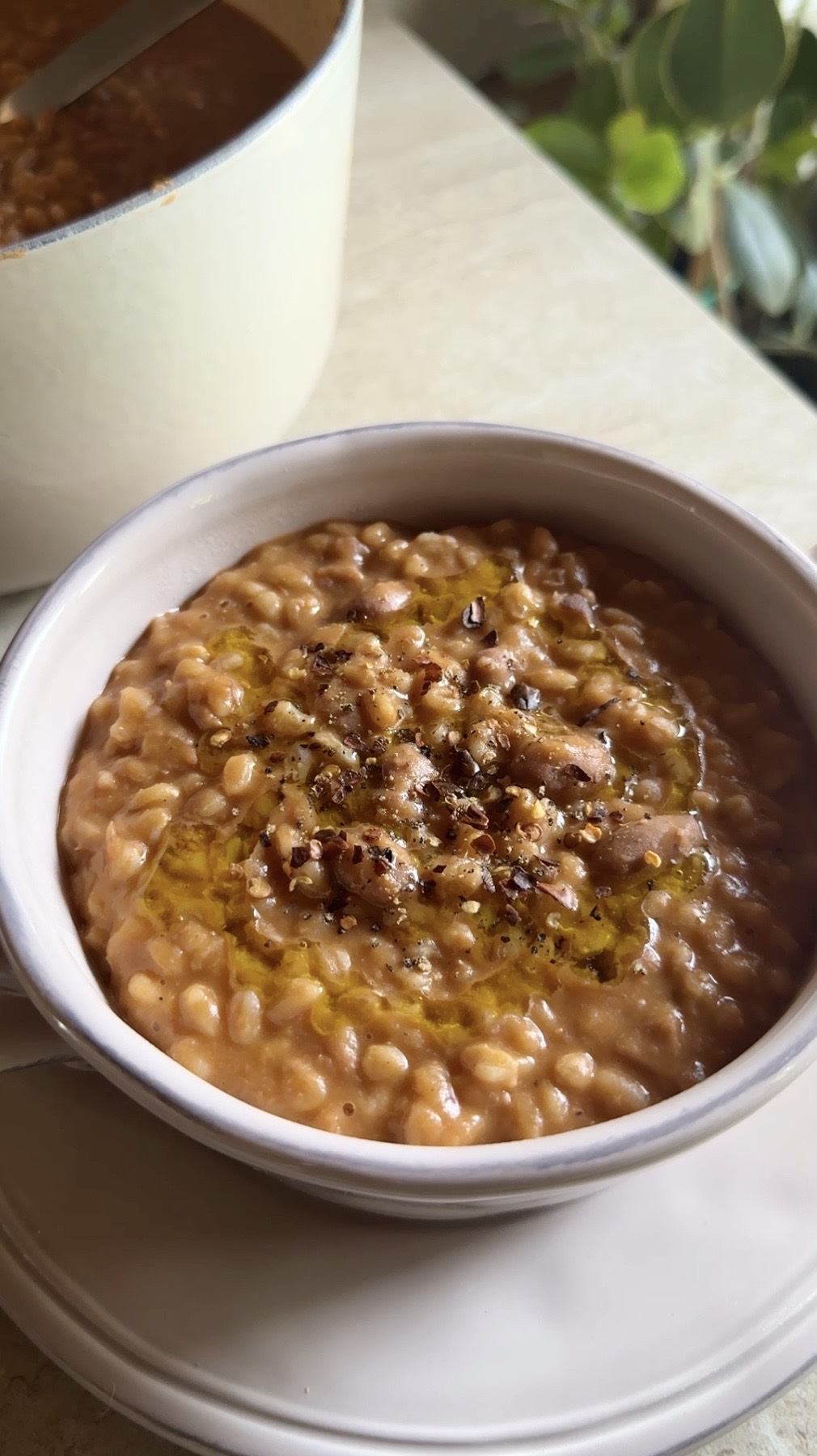 Zuppa di borlotti e farro ricetta step 6
