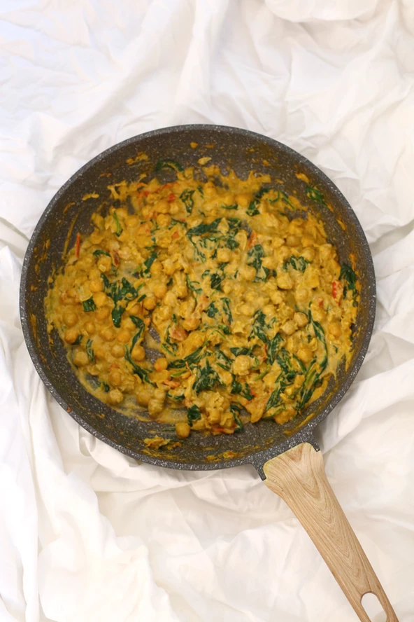 Riso rosso integrale con ceci al curry ricetta step 2