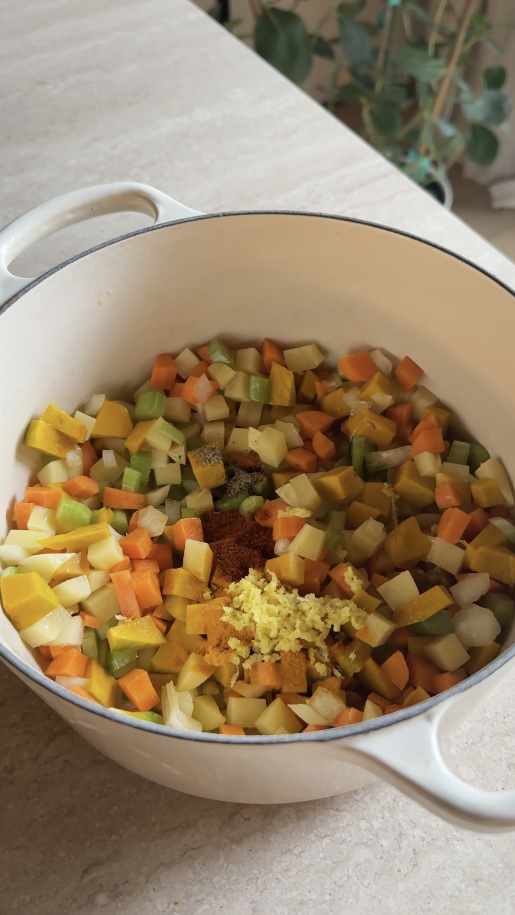 Golden soup ricetta step 2