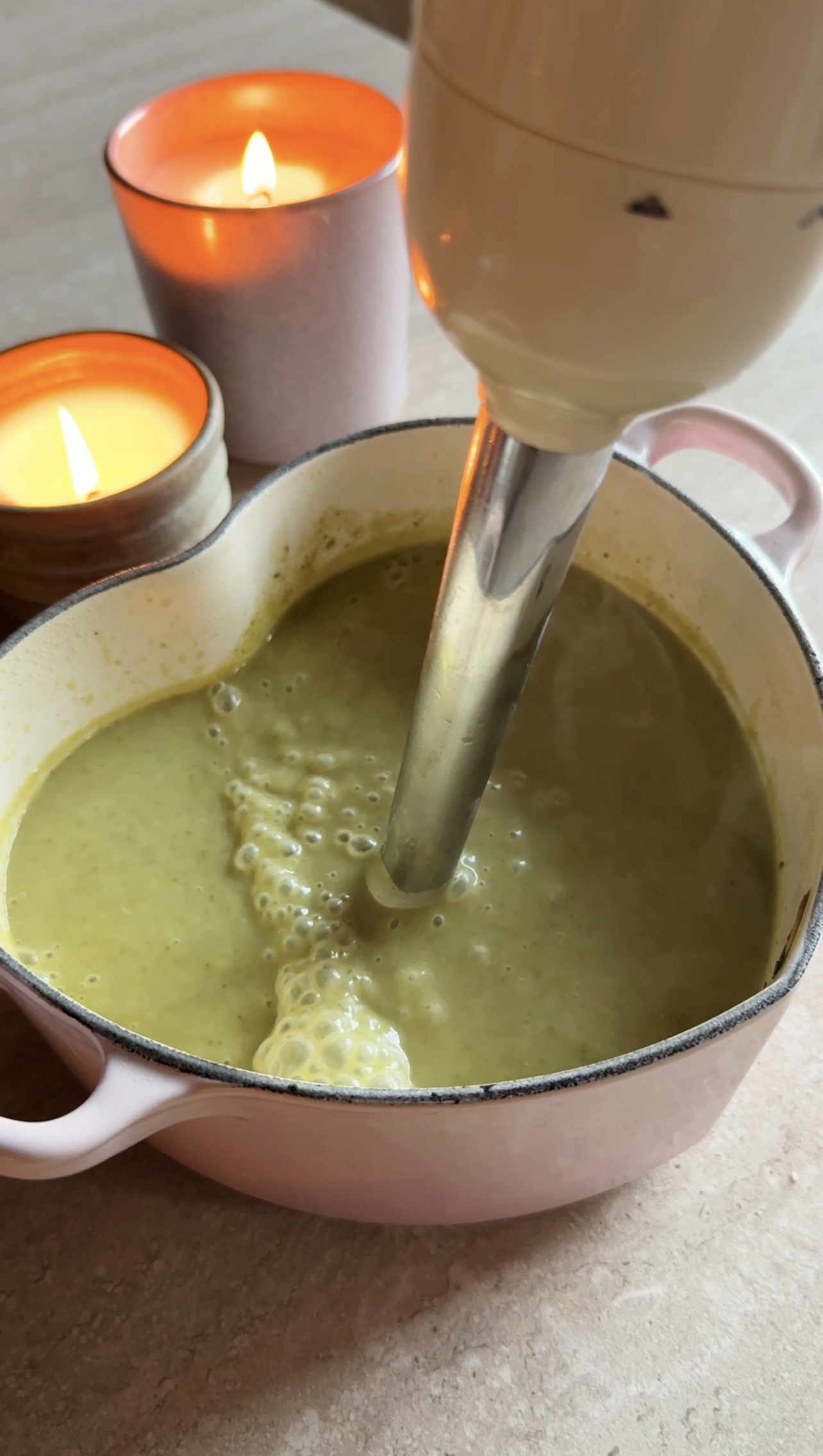 Vellutata di porri, patate e cime di rapa ricetta step 3