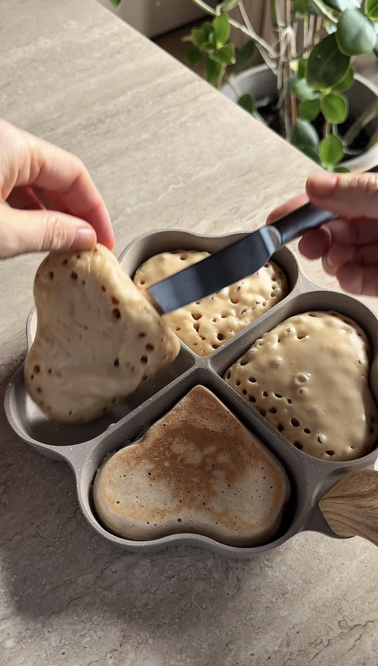 Pancake con purea di caco ricetta step 3