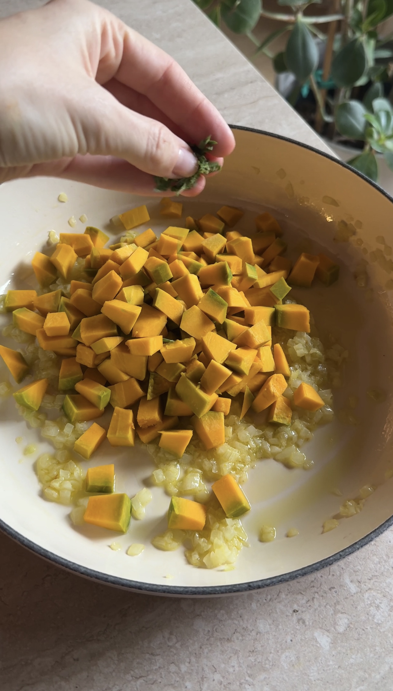 Pastina zucca e miso ricetta step 1