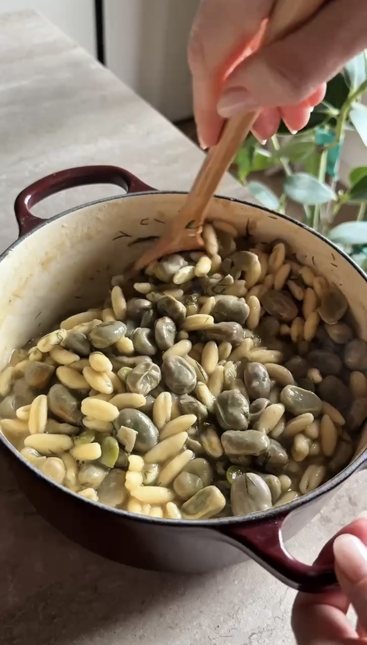 Pasta con fave e finocchietto ricetta step 4