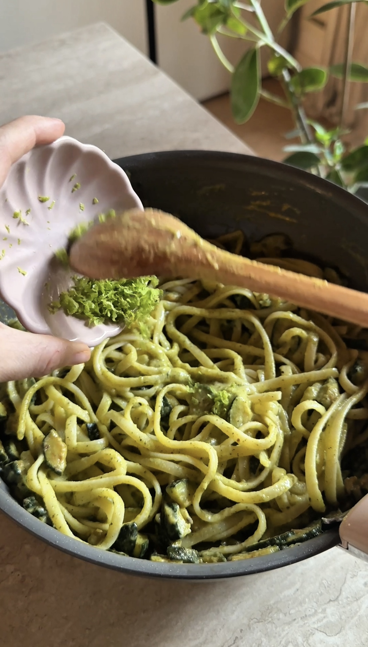 Linguine zucchine e limone ricetta step 6
