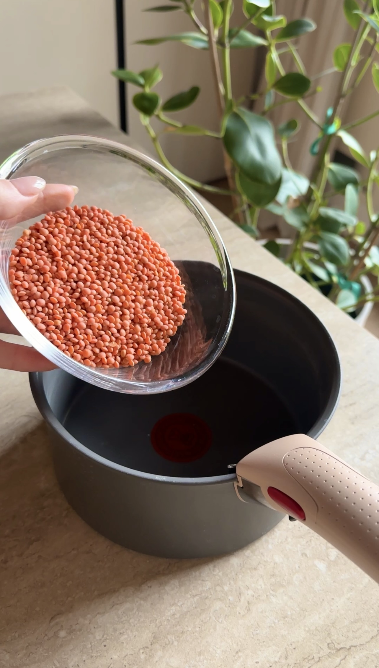 Hummus di lenticchie rosse ricetta step 1
