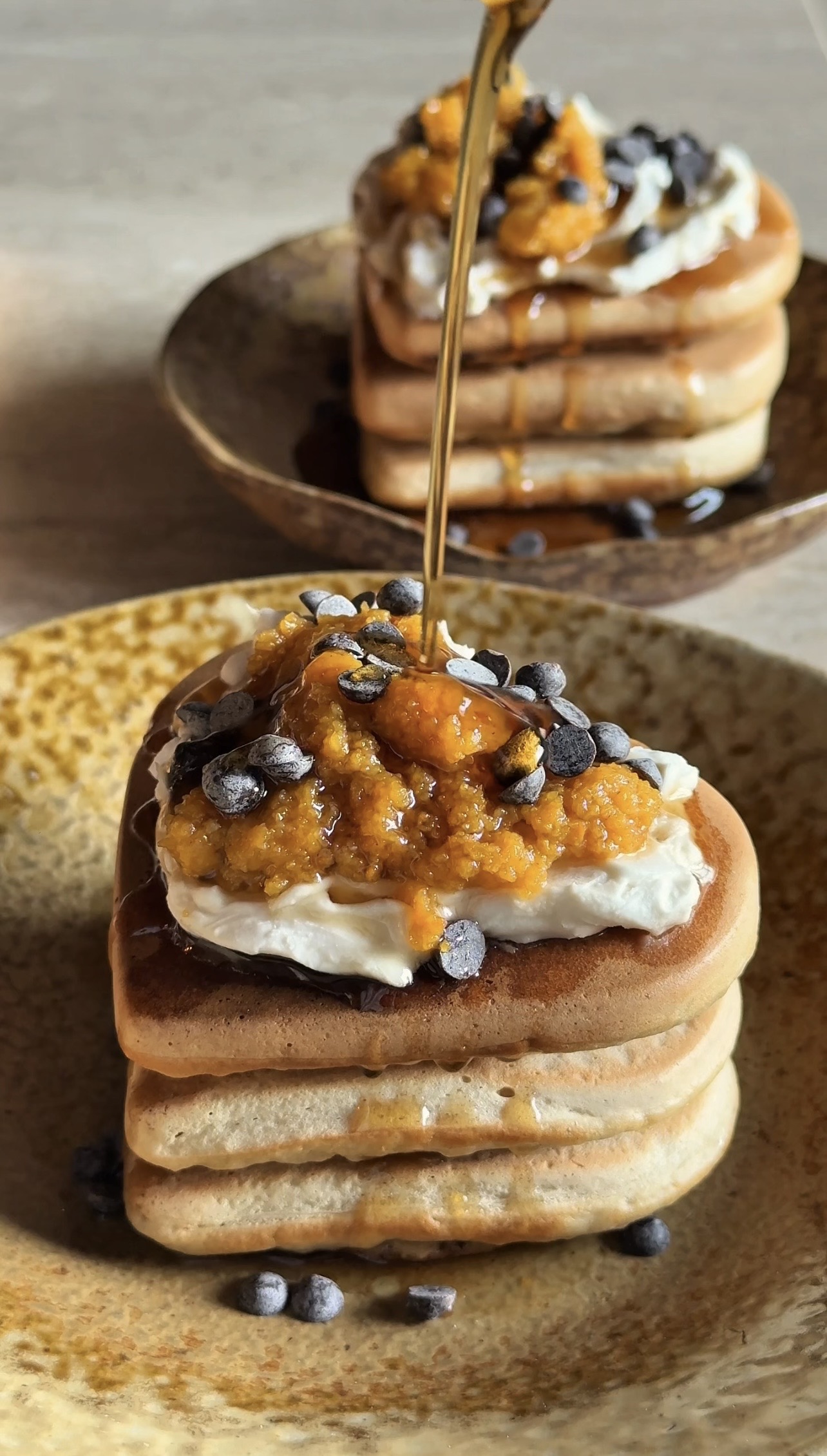 Pancake con purea di caco ricetta step 4