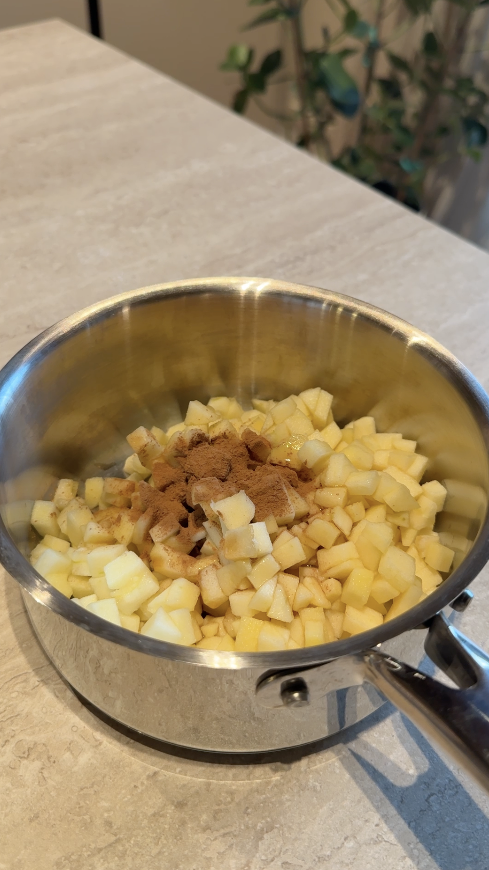 Porridge di mele ricetta step 1