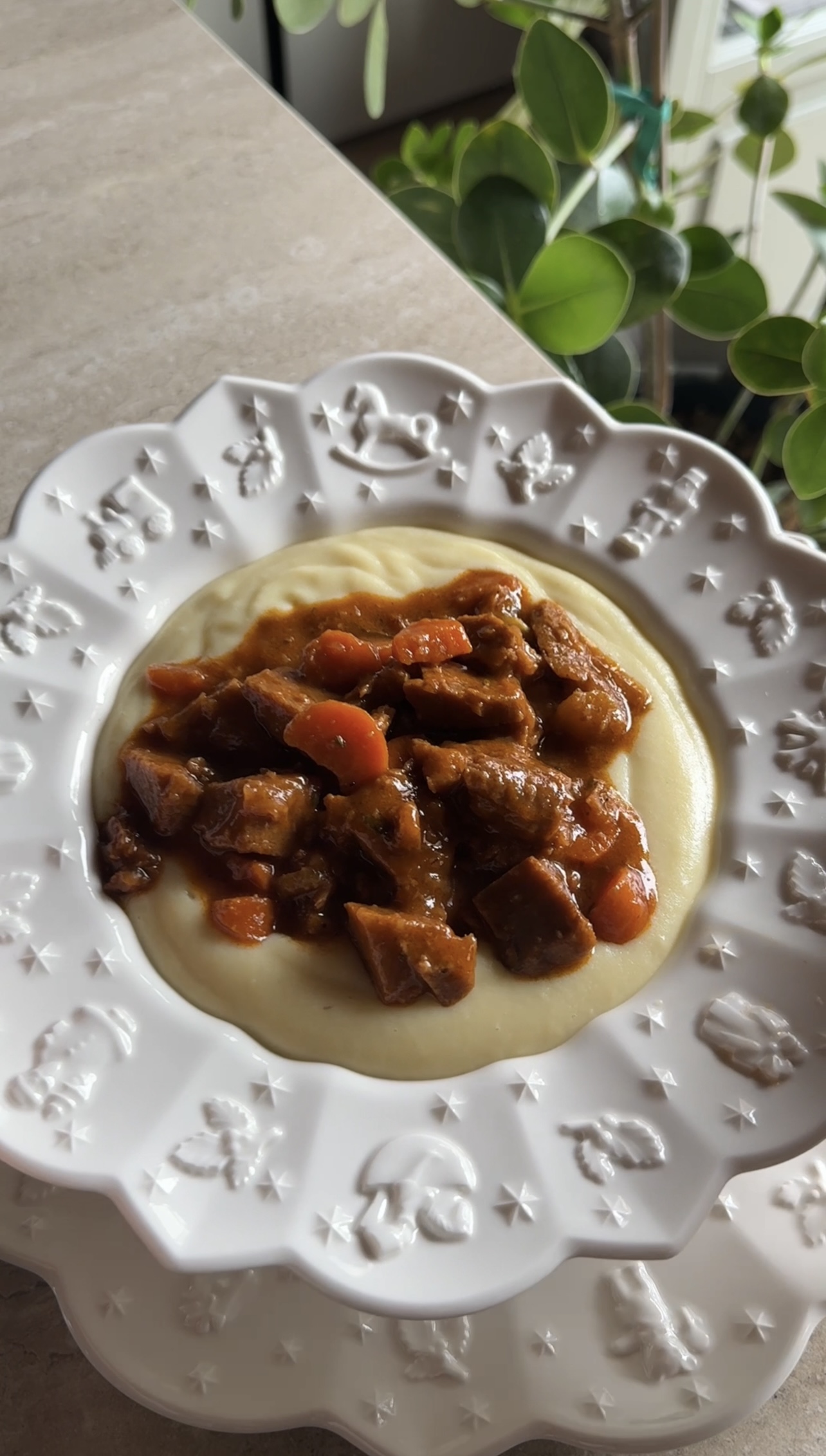 Brasato di seitan con purè ricetta step 9
