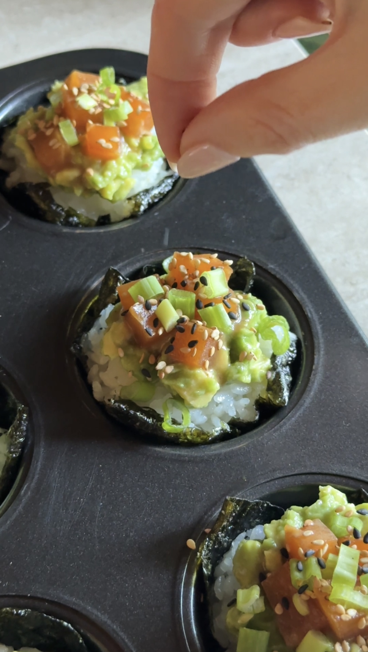 Sushi muffin ricetta step 7