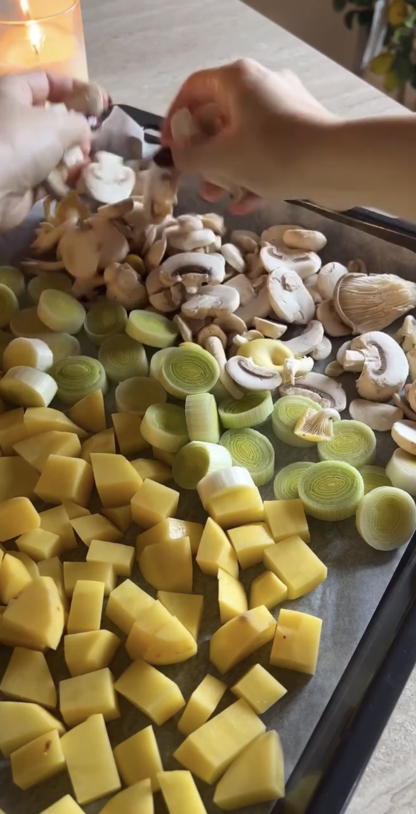 Vellutata funghi e patate arrosto ricetta step 1