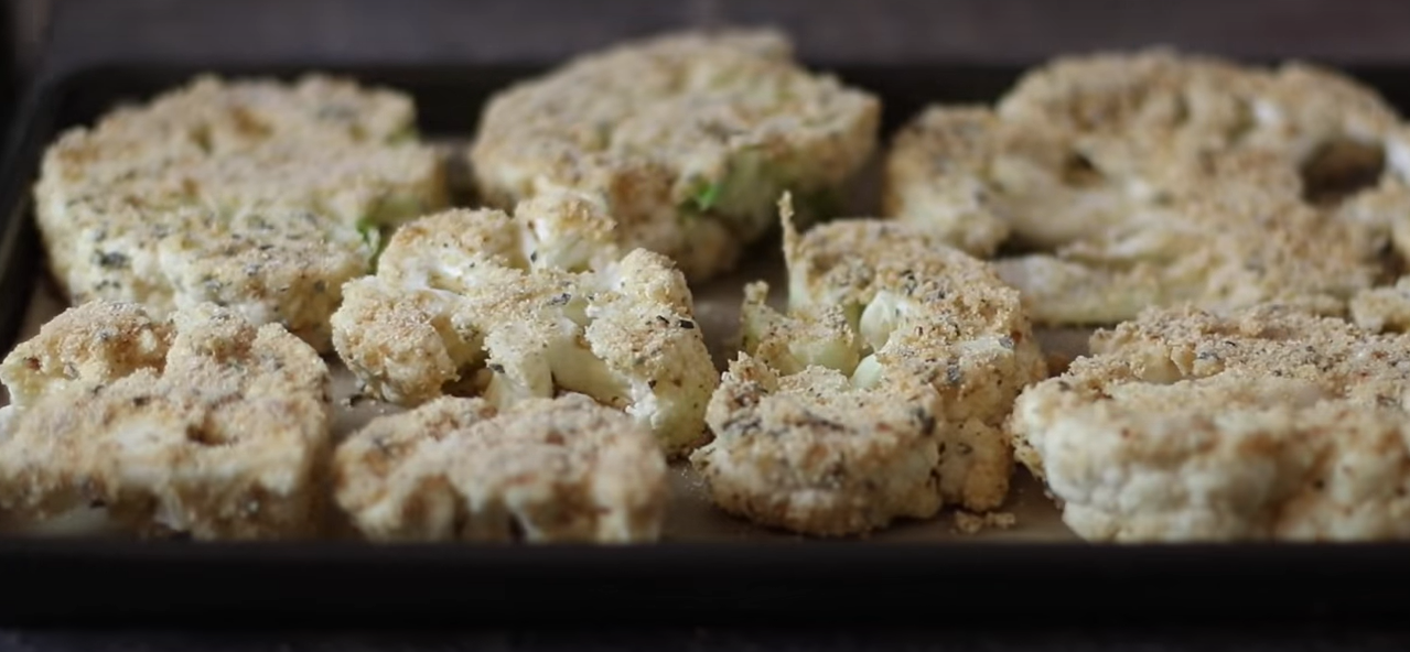 Cavolfiore con hummus agli spinaci ricetta step 2