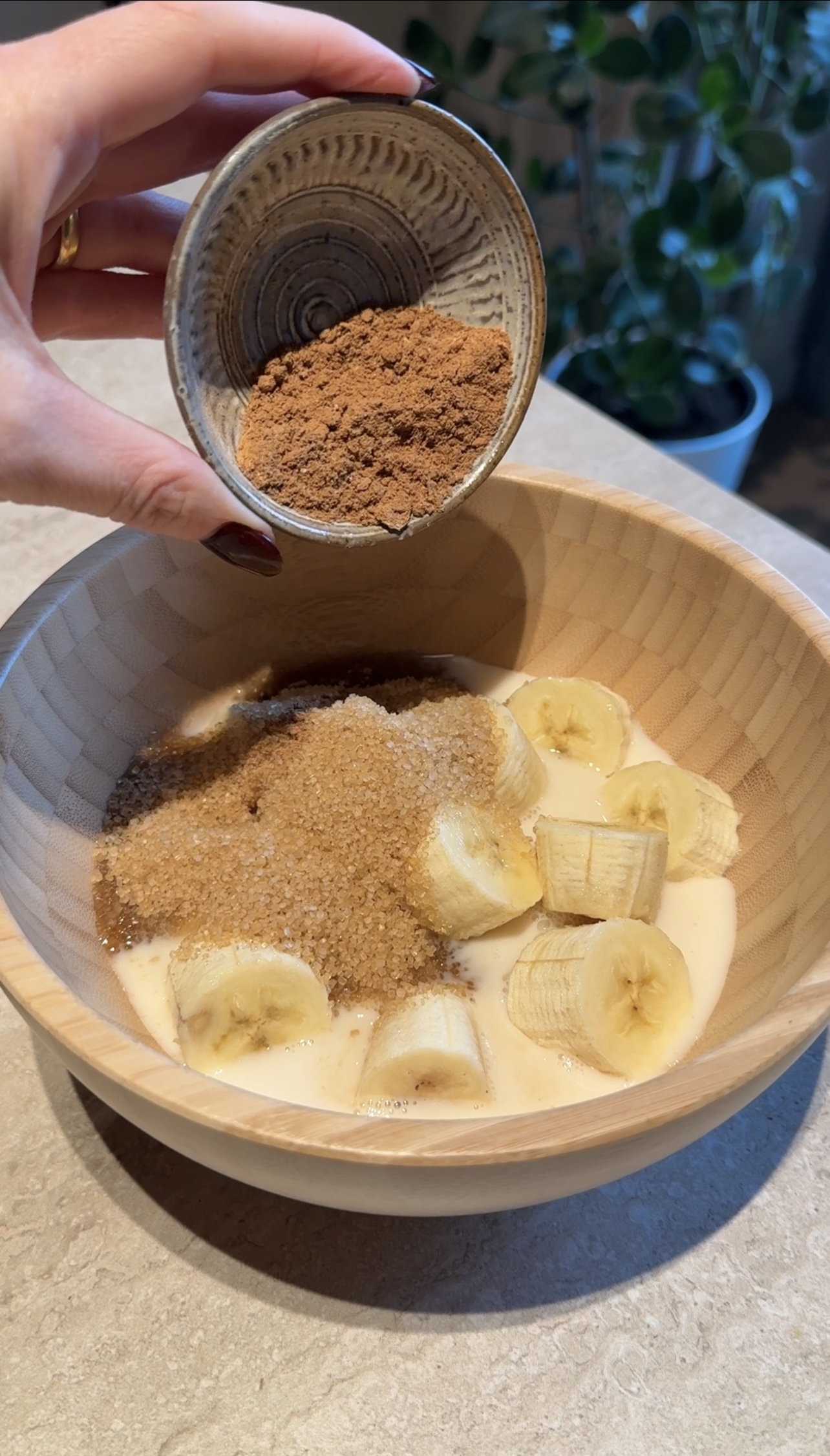 Chai banana bread ricetta step 2