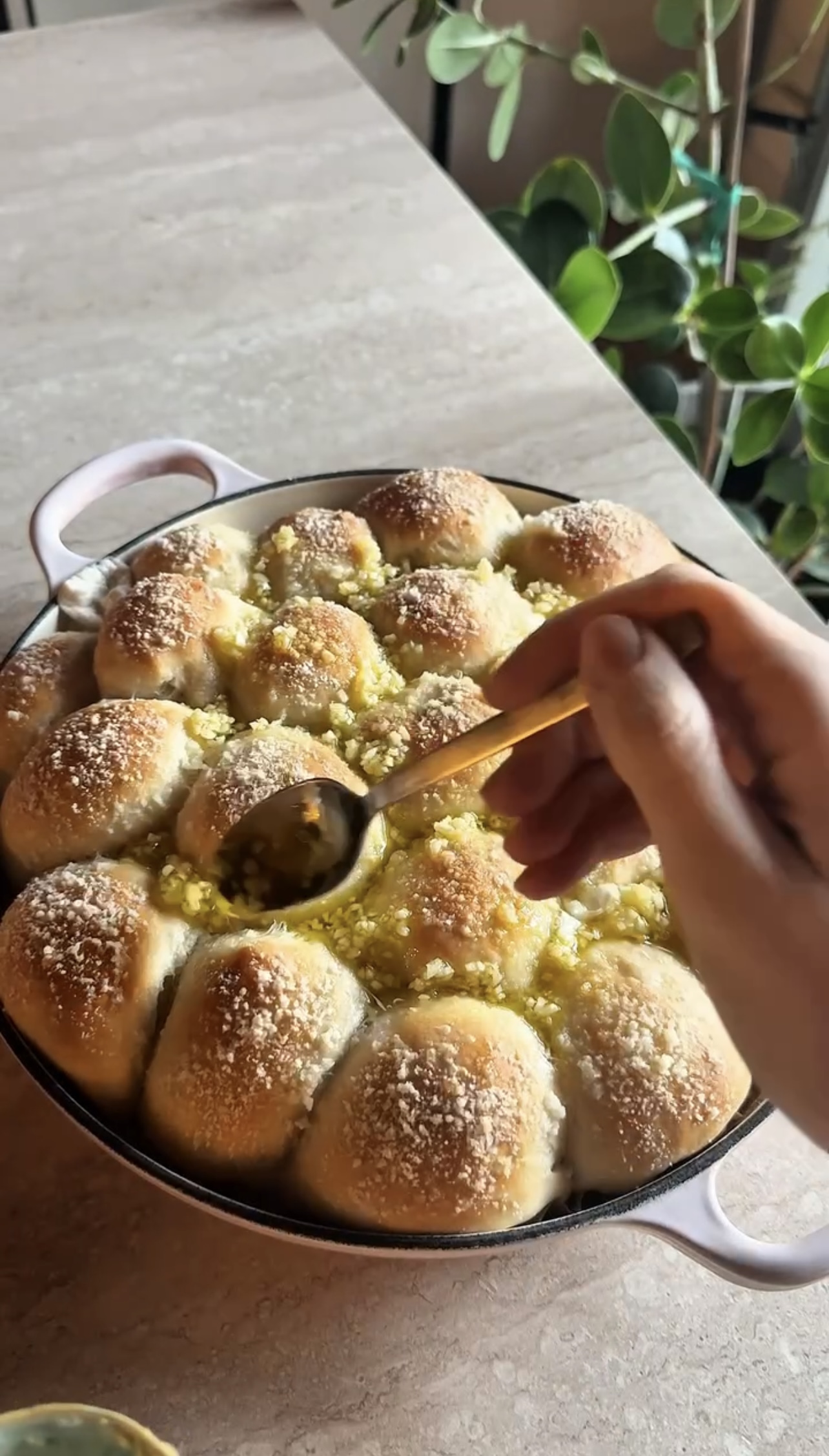 Panini soffici al “formaggio” e aglio ricetta step 7