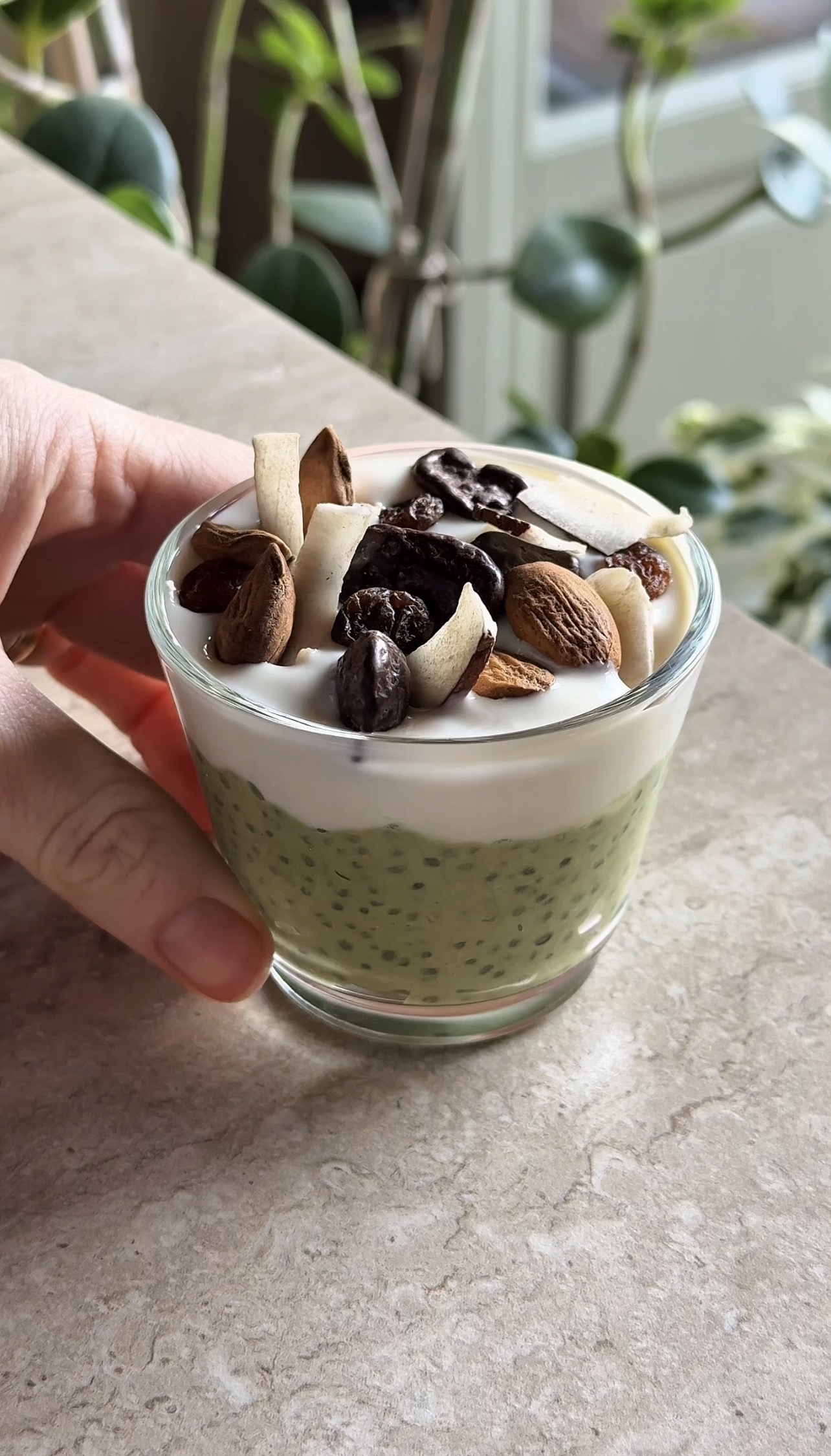 Chia pudding al matcha e pistacchio ricetta step 4