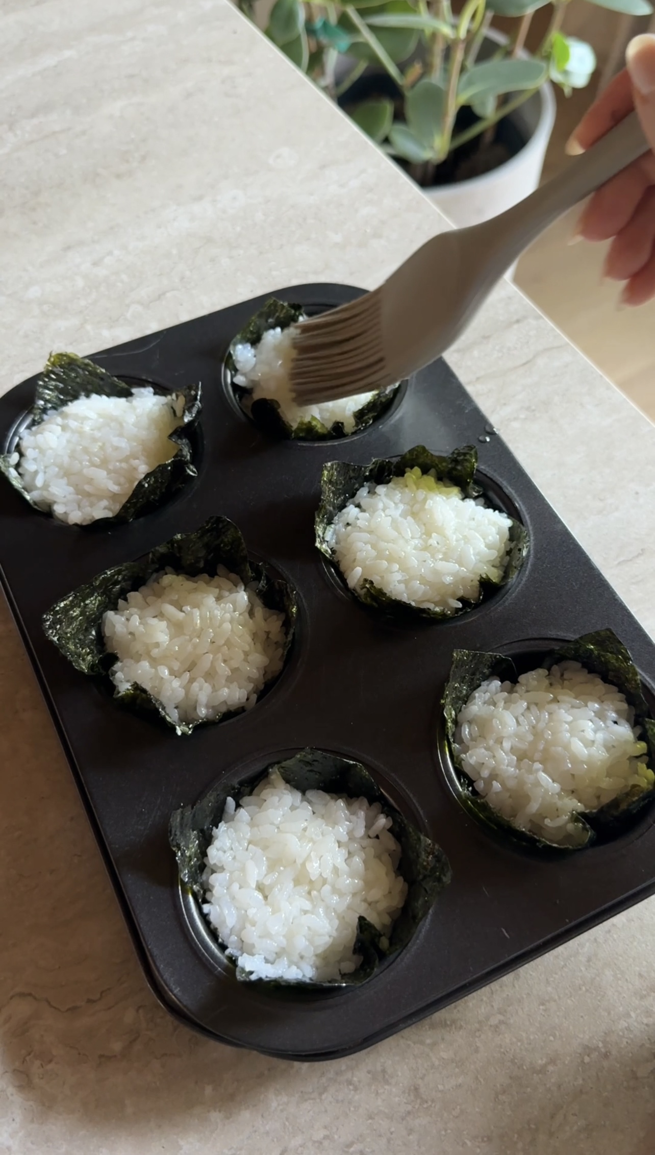 Sushi muffin ricetta step 4