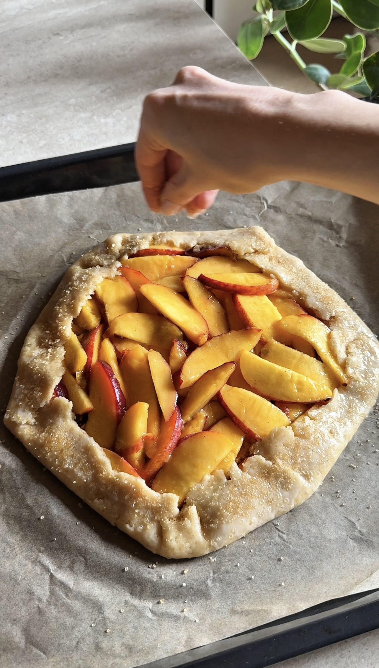 Galette di pesche ricetta step 5