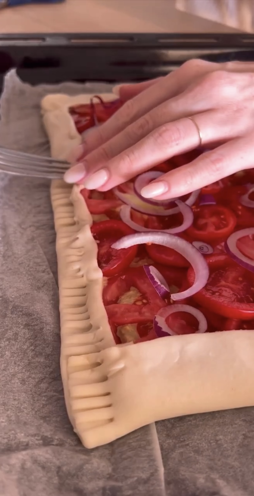 Torta salata ai pomodori ricetta step 3