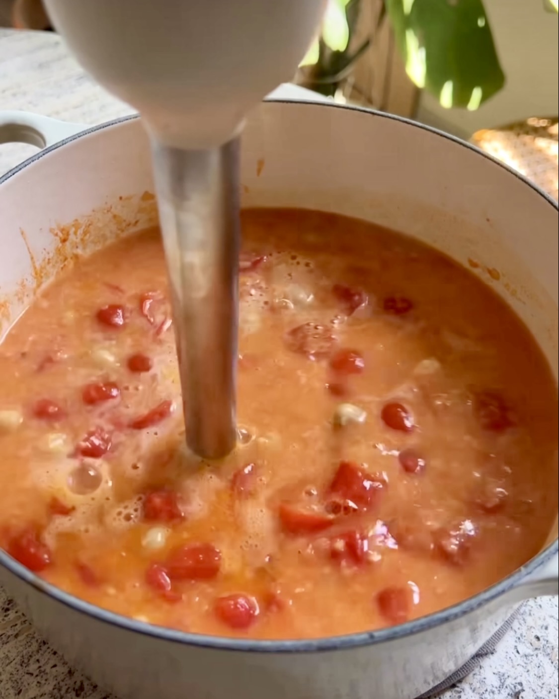 Pasta ceci, pomodorini e basilico ricetta step 3