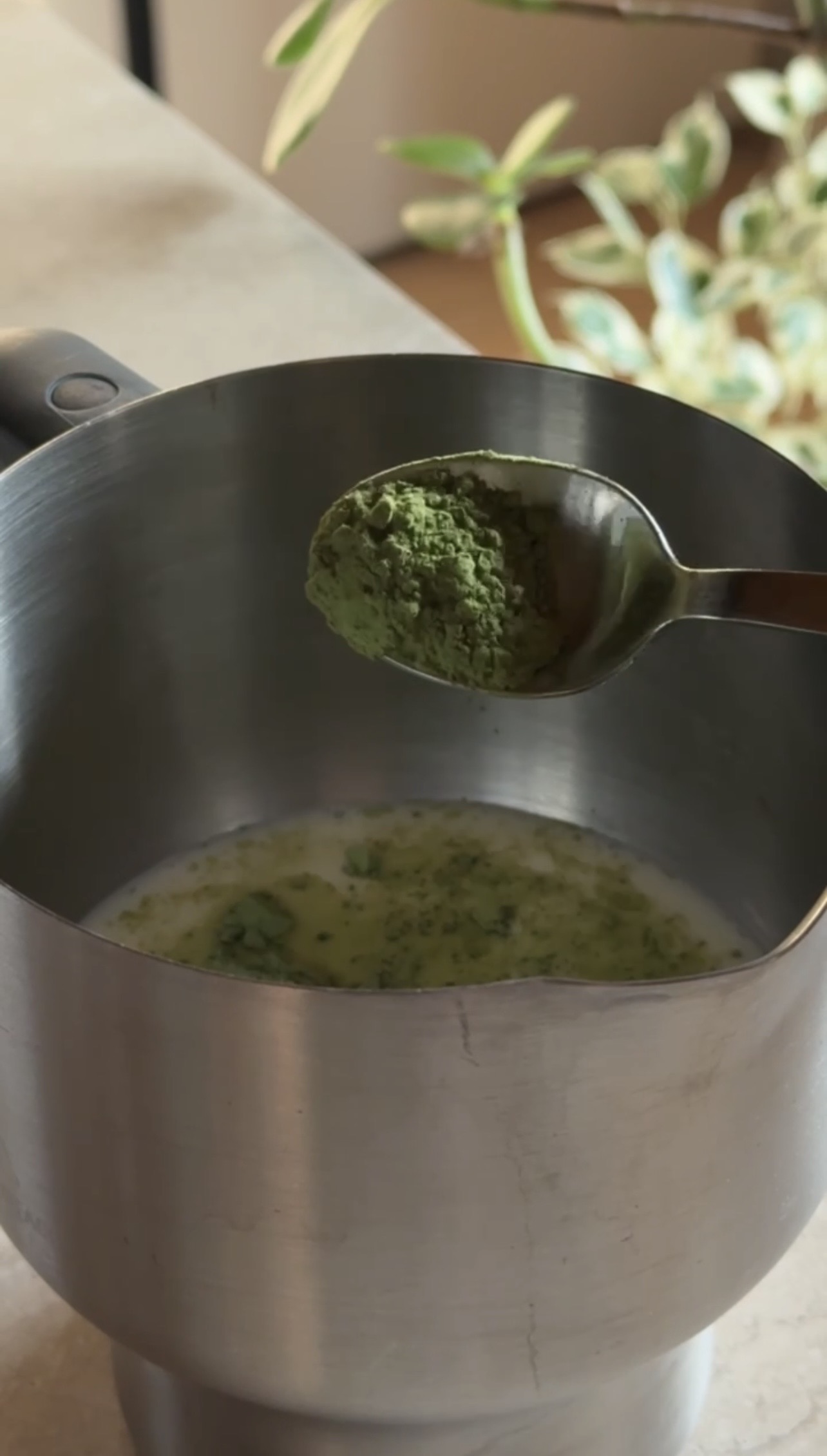 Lazy girl matcha ricetta step 1