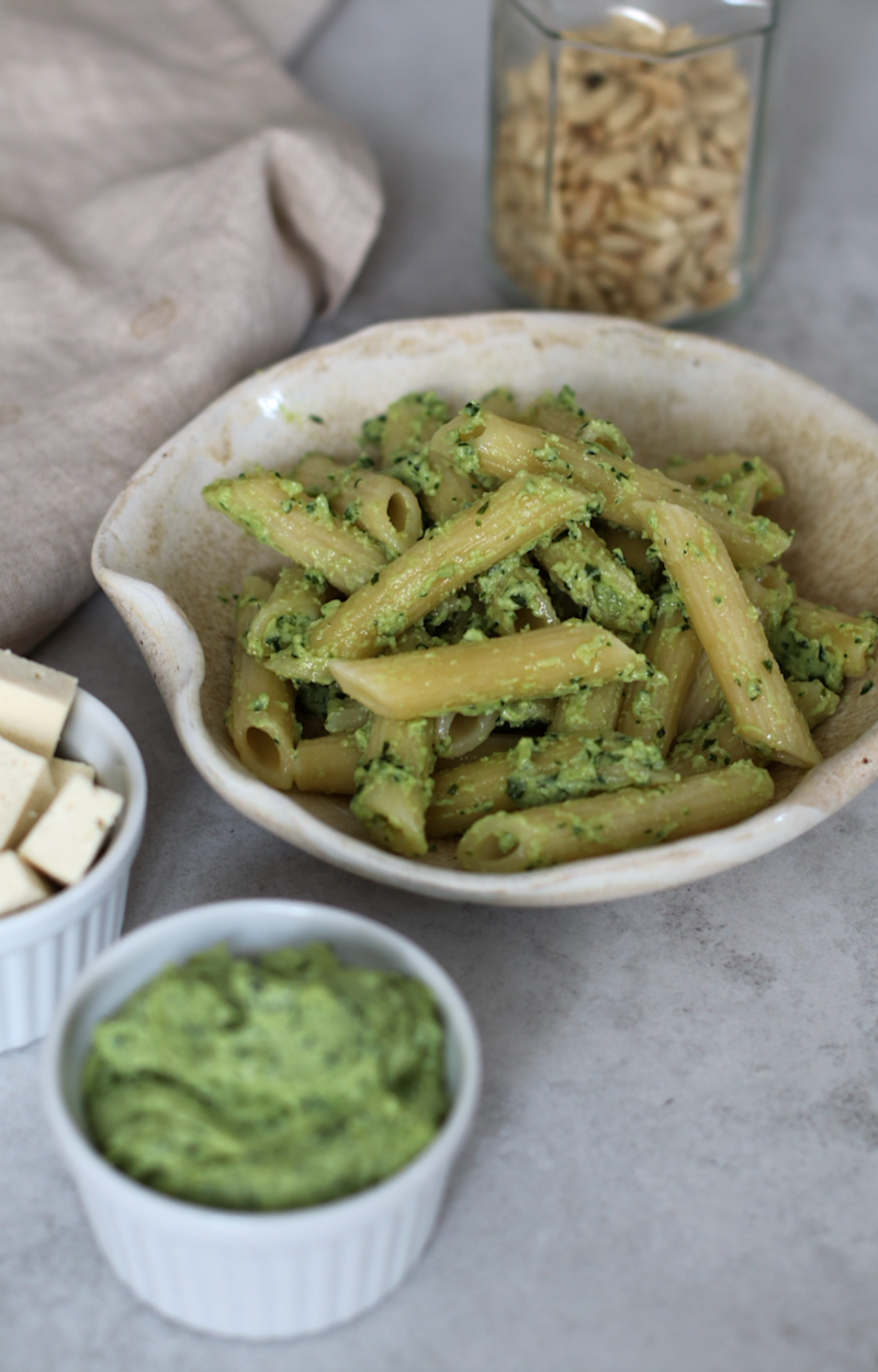 Pesto alla genovese con tofu ricetta