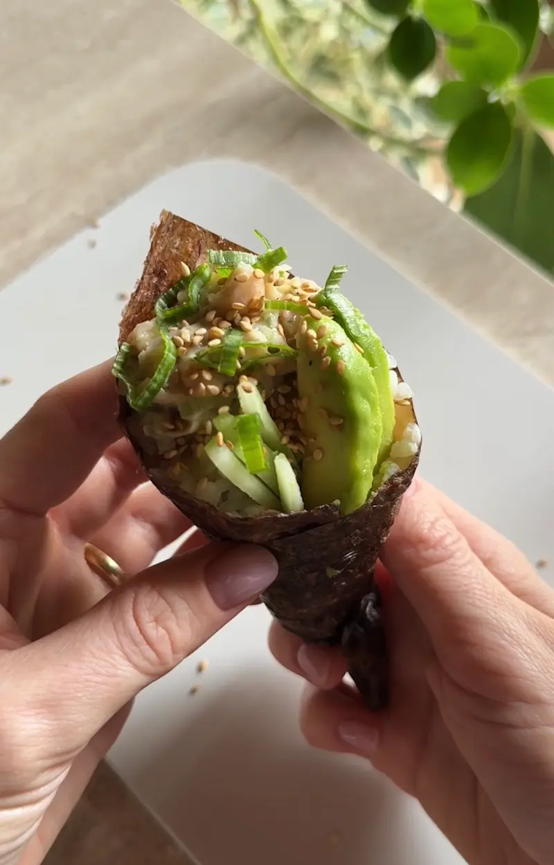 Temaki al vegetonno ricetta