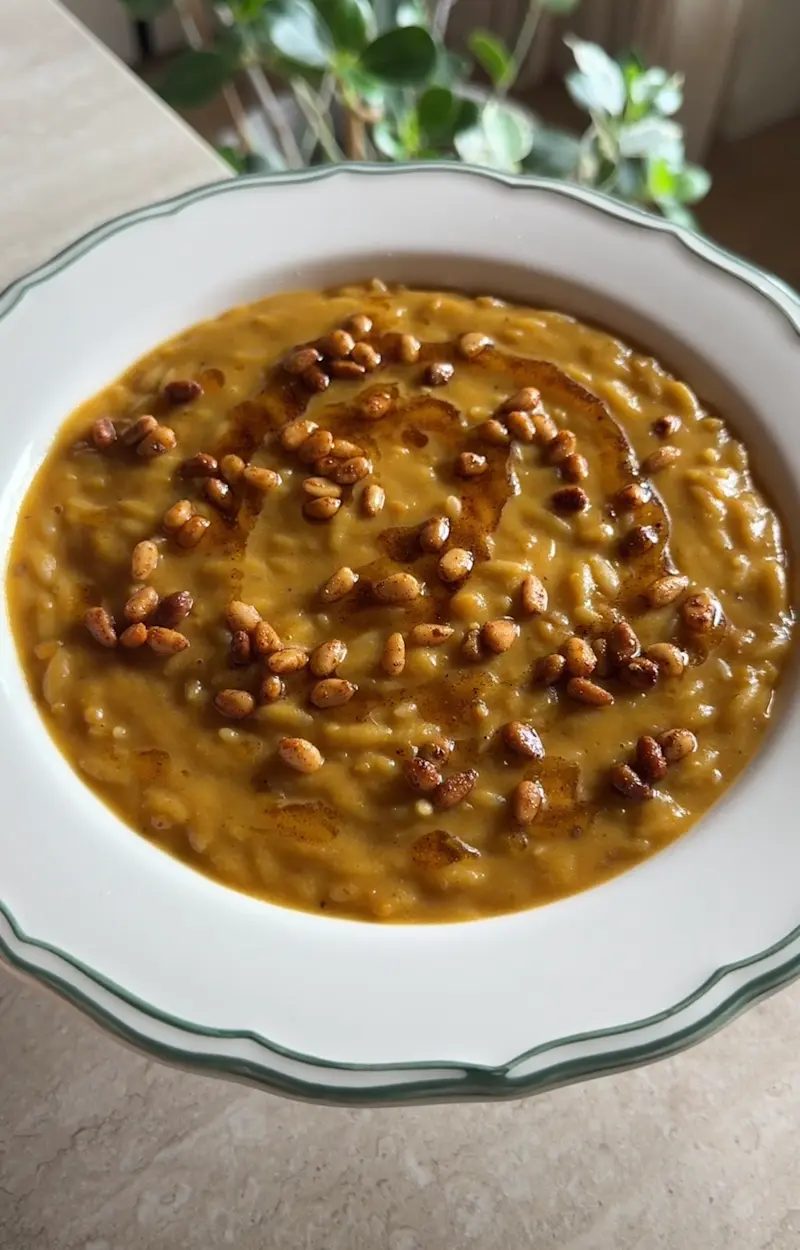 Pastina alla zucca e tahina ricetta