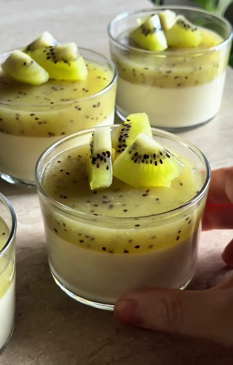 Budini kiwi e vaniglia ricetta
