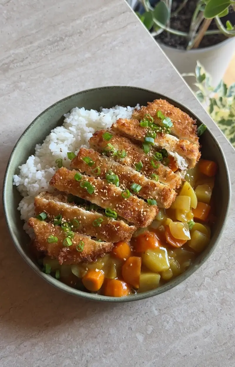 Tofu katsu curry ricetta