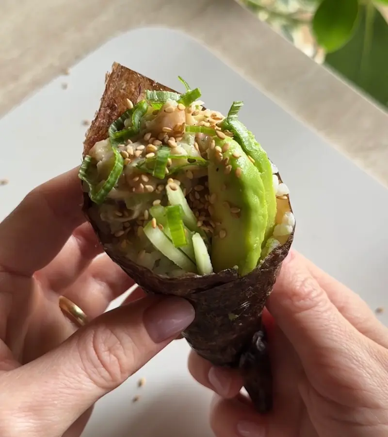 Temaki al vegetonno ricetta