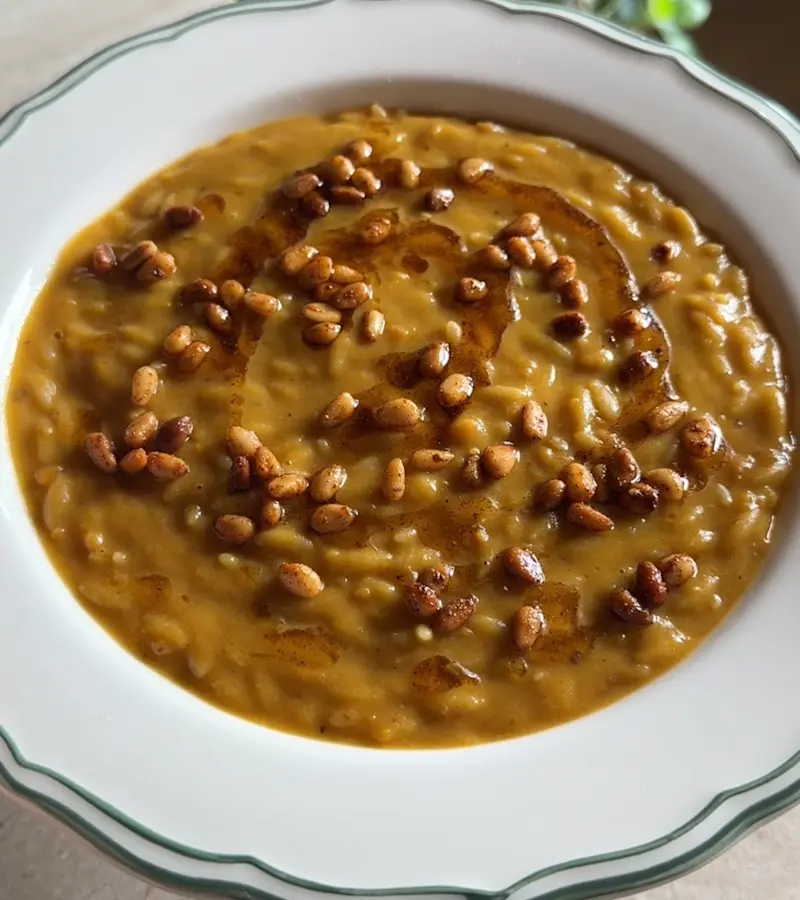 Pastina alla zucca e tahina ricetta
