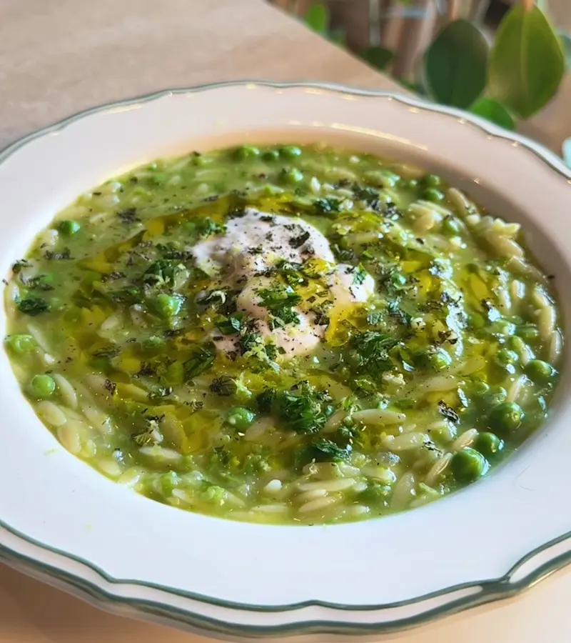 Pastina ai piselli ricetta