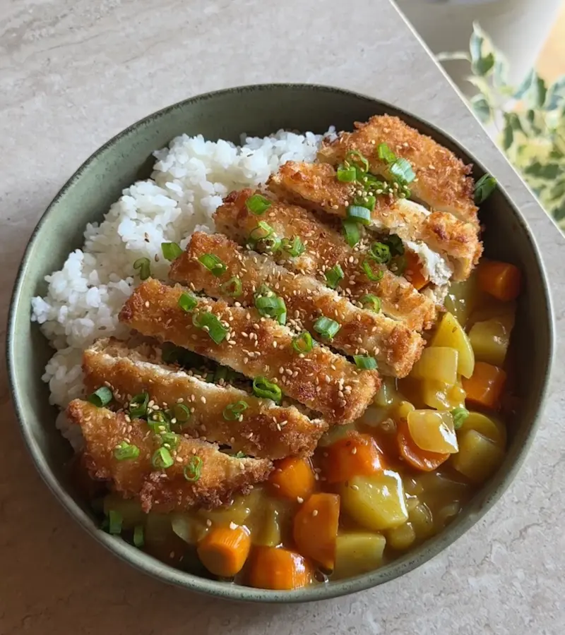 Tofu katsu curry ricetta