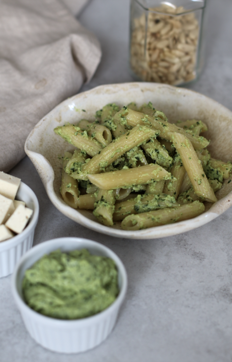 Pesto alla genovese con tofu ricetta