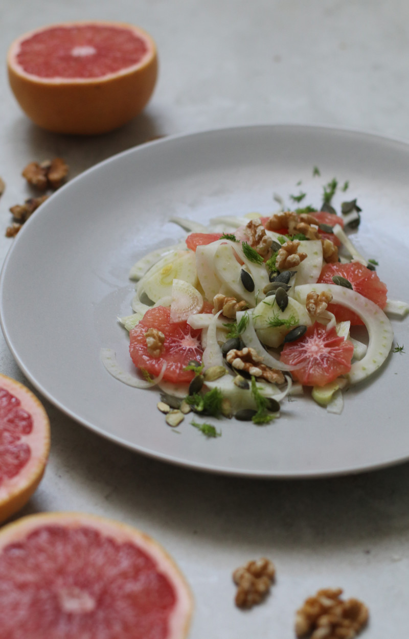 Insalata di finocchio e pompelmo ricetta