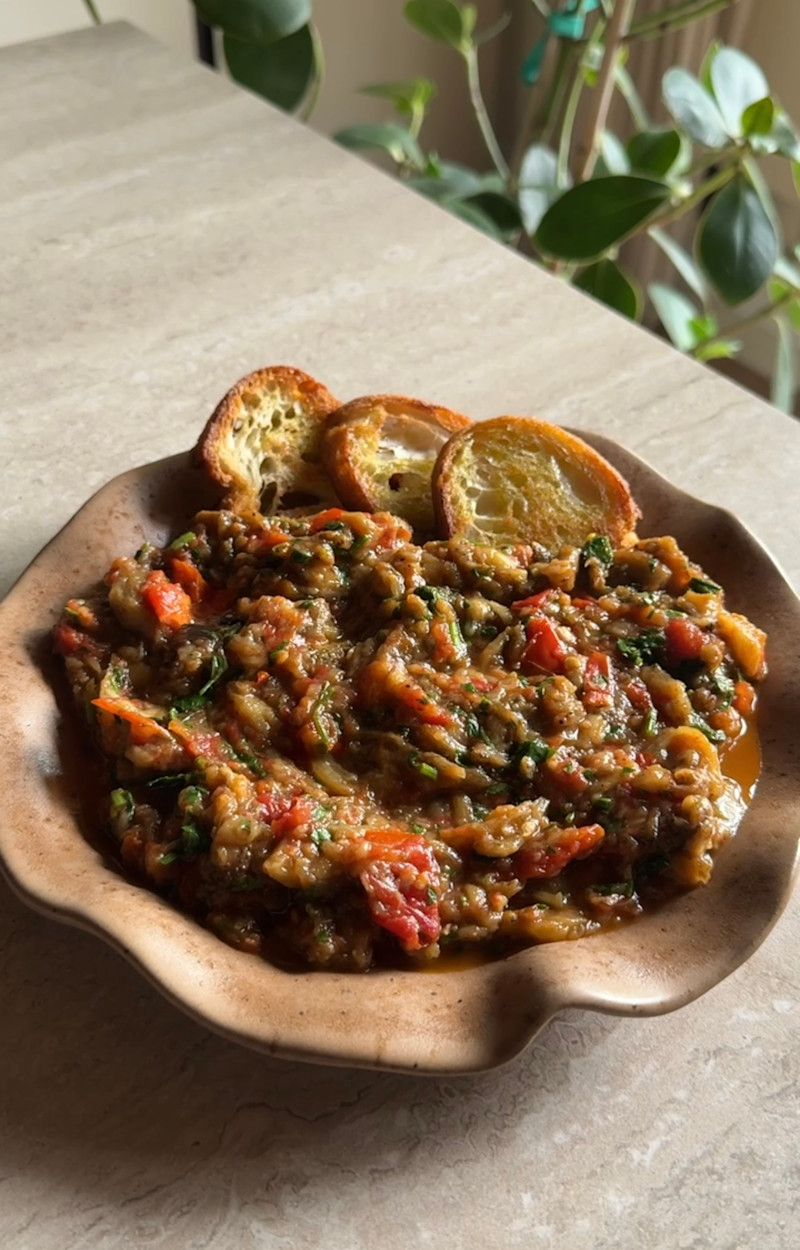 Crema di melanzane e pomodori ricetta