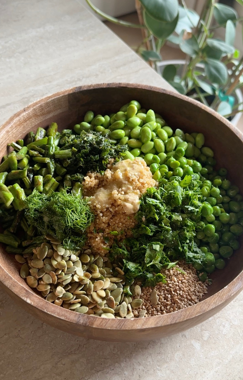 Spring quinoa salad ricetta