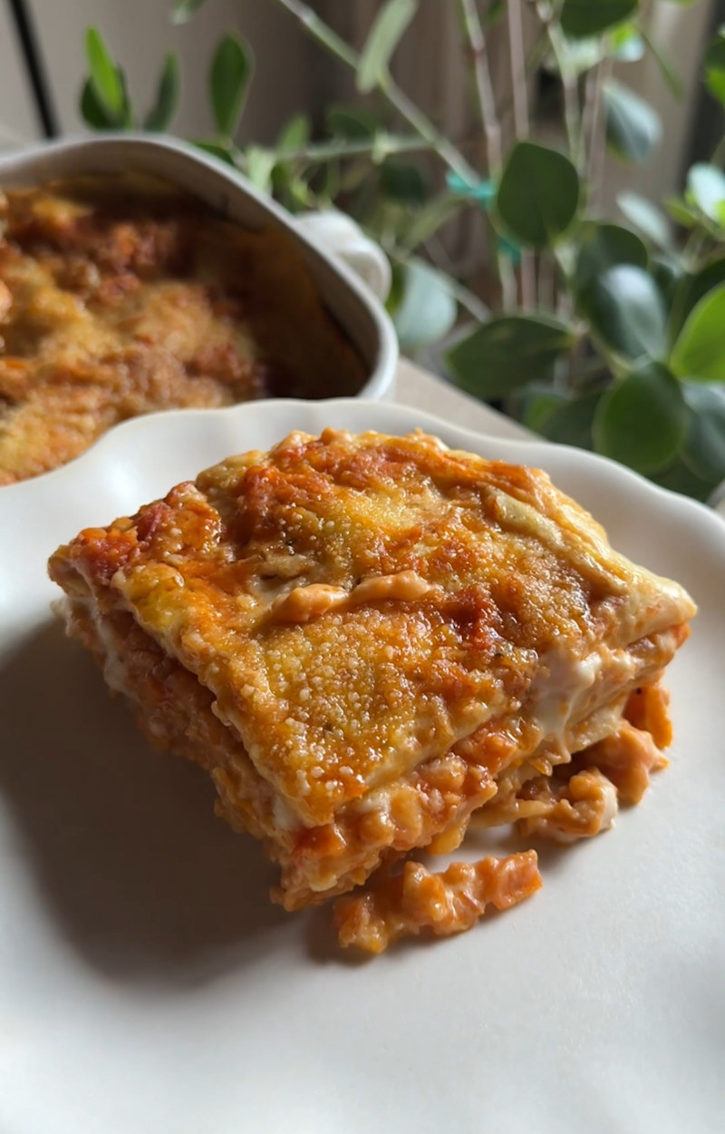Lasagne con ragù di seitan e verdure ricetta