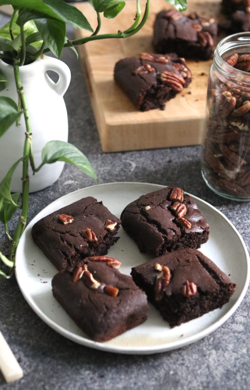 Brownie caffè e noci pecan ricetta